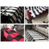 Buy cheap 60*90 Cm Cotton And Linen Black And White Plaid Mat , Woven Outdoor Porch Mats from wholesalers