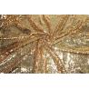 Buy cheap Non Flipped Bridal Lace Fabrics Glitz Delicate 135cm Width With Gold Sequin from wholesalers