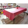 Buy cheap Disposable Party Paper Tablecloths Hot Pink With Plastic Table Cover For BBQ Party from wholesalers