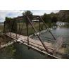 Buy cheap High Wind Resistance Steel Truss Pedestrian Bridge Galvanized Surface Treatment from wholesalers