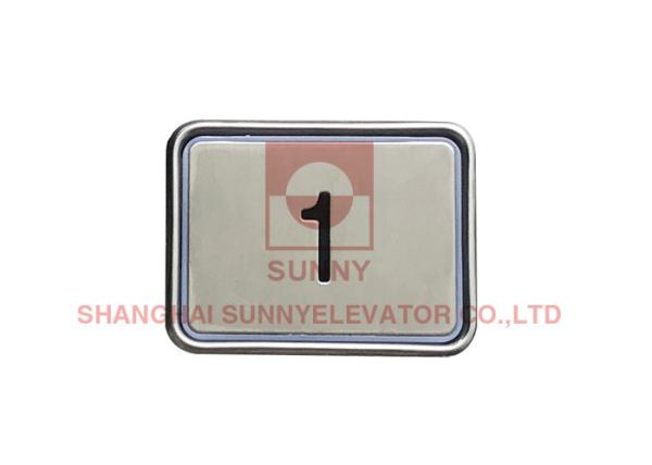 Buy cheap Square Stainless Steel elevator Push Button Switch DC 12-36V Plastic Frame from wholesalers