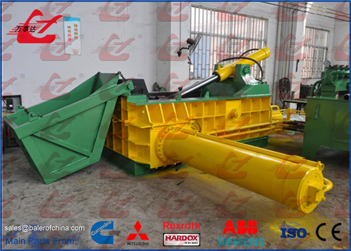 200 Ton Full Automatic Hydrauilc Metal Scrap Baling Machine With Feeding Hopper