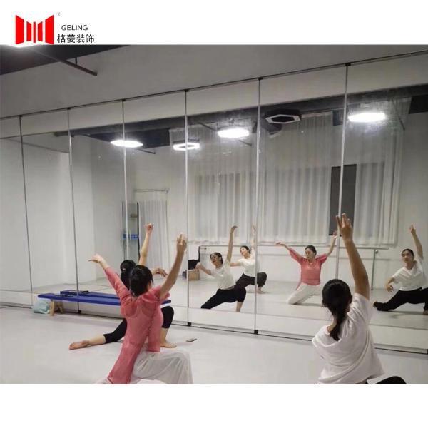 Buy cheap Tempered Mirror Glass Movable Wall Glazed Office Interior Glass Partitioning from wholesalers
