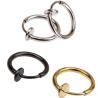 Buy cheap Stainless Steel C-Shaped European-Style Lip Stud Earrings With Vacuum Coating Polished Finish from wholesalers