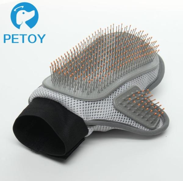 Buy cheap PVC Pet Grooming Glove Brush Mesh Cloth Dog Shower Glove from wholesalers