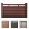 Buy cheap Wood Plastic WPC Fence Panels outdoor Composite Fence Cladding from wholesalers