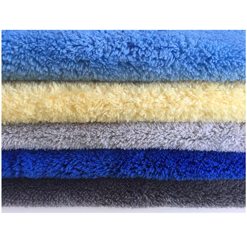 Custom Thicken Plush Edgeless Microfiber Car Cleaning Cloth for Airplane 16 x 16 Square