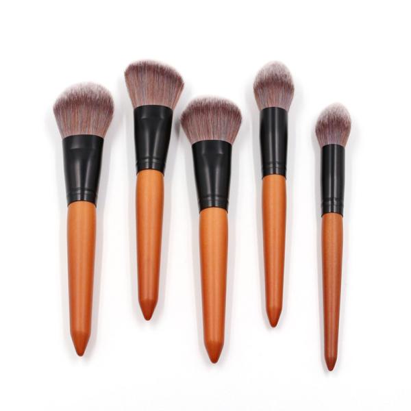 Buy cheap Plastic Handle 15Pcs Facial Makeup Brushes Vegan Animal Hair For Beginner from wholesalers