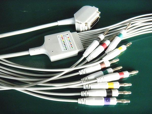 Buy cheap Siemens Hellige One Piece 10 Lead EKG Lead Wires Double Shield TPU Cable from wholesalers