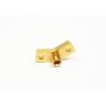 Buy cheap 2 Hole Male Coaxial SSMP Connector Flange Mount Gold Plated Brass from wholesalers