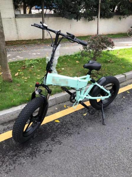 Buy cheap Fat Wheel Electric Mountain Bike 4.0 Fat Tire Electric Bicycle Beach Folding 48v 500w 13Ah from wholesalers