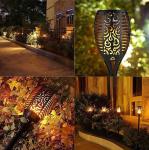 Warm White 121mm 5.5W Flame Solar Garden Lights