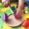 Buy cheap Water Paint 1.94in Wooden Fruit Cutting Set Kitchen Role Play from wholesalers