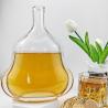 Buy cheap 1000ML Gourd Shape Spirits Brandy Glass Bottle with Stopper Clear and Unique Design from wholesalers