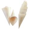Buy cheap Durable Disposable Pinewood Ice Cream Cone , Compostable Small Wooden Cones from wholesalers
