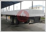 Wall Side Container Chassis Trailer 12 Twist Lock White Color Rigid Suspension