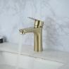 Buy cheap SUS304 Stainless Steel Single Hole Single Handle Basin Mixer in Matte Black Chrome SN Gold from wholesalers