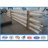 Buy cheap White Powder Coated steel transmission poles , Square steel pole once forming Welding from wholesalers