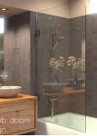 Buy cheap High Strength Tempered Glass Shower Screen , Glass Bathtub Screen With Hinge from wholesalers
