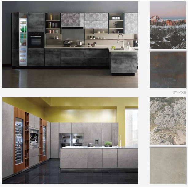 Cupboards Wood Grain 5H PVC Laminated MDF Board