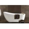 Buy cheap Oval Shape Acrylic Massage Bathtub Size 1700*750*760mm With Gold Shower Faucet from wholesalers