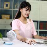 Personal Spray USB Powered Fan No Noise Portable Durable Usage Visible Tank