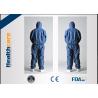 Buy cheap CE Approved Disposable Protective Coveralls Nonwoven Suits White / Yellow / Blue Color from wholesalers