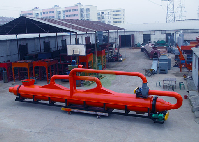 Compact Design Rotary Rice Dryer / Vacuum Drum Dryer With Transmission / Cylinder