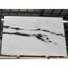 Buy cheap Black Veins White Marble Panda White Wall Flooring Stairs Natural Marble Stone Slab from wholesalers