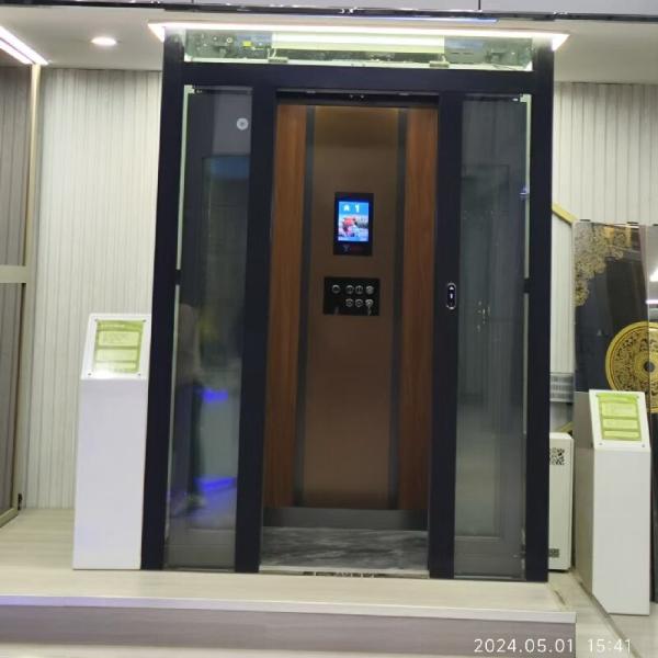 Buy cheap Elegant Home Gearless Traction Elevator 500-1000 Kg Capacity Automatic Sliding Door from wholesalers