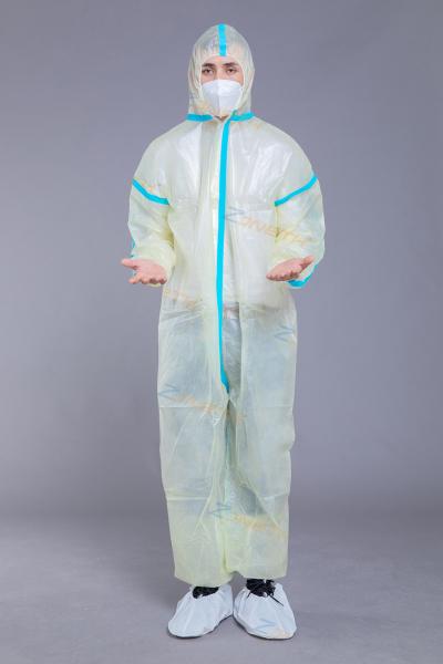 Buy cheap Antibacterial 37g PPE Open Front Unisex Disposable Coveralls from wholesalers