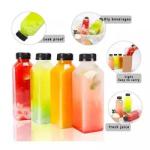 Square Beverage Plastic Bottles Stock Hot Sale 100ml 250ml 350ml 500ml Plastic