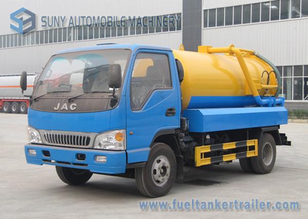 Buy cheap JAC RHD LHD 6000L Sewage Vacuum Truck With Pump 6000 L Water Tank Volume from wholesalers