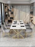 Light Luxury Scandinavian Style Office Furniture 2 Meters Marble Conference