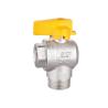 Buy cheap Customized Brass Angle Valve 1/2 × 3/4 Nickel Plated Processing from wholesalers