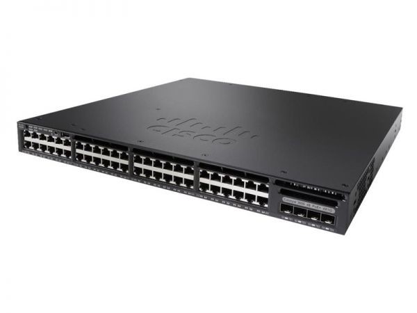 WS C3650 48PS S Catalyst 3650 48 10 100 1000 Ethernet PoE Ports 4 1G Uplinks Layer 3 Switching IP Base IOS Managed