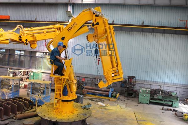 Buy cheap HAOYO Marine Crane Hydraulic Crane Small Boat/Marine/Ship Crane for Sale from wholesalers