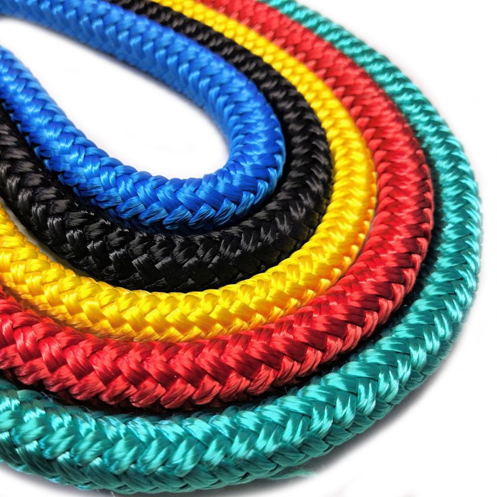 6mm Black Braided Nylon Rope for Customized Specifications from YILIYUAN in Black