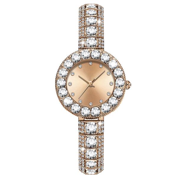 Buy cheap Fashion Light Luxury Women Quartz Wrist Watch With Diamond Waterproof from wholesalers