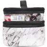 Buy cheap Double Layer Marble PU Travel Makeup Organizer Bag from wholesalers