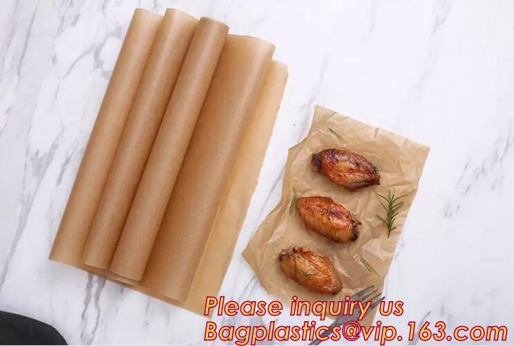 Chocolate Parchment Floral Wrapping Paper,Food Grade Unbleached Baking Parchment Wrapping Paper,Silicone Coated Parchmen