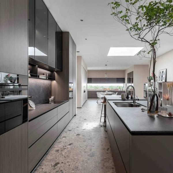 Buy cheap Wholesale Modern Kitchen Cabinets Water-Resistant Custom Solid Wood Lacquer Kitchen Cabinet from wholesalers