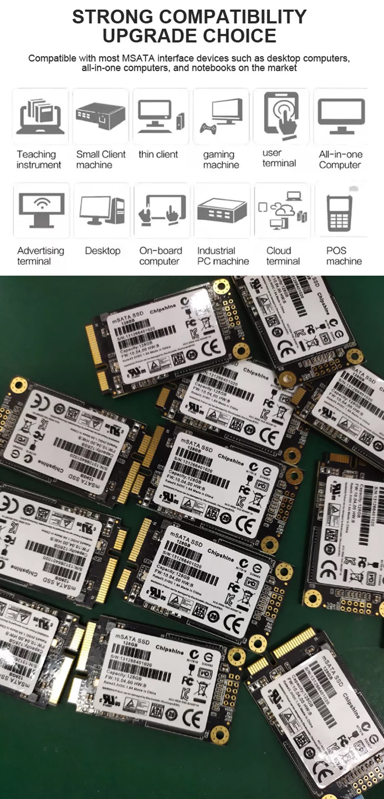 Fastest 1-4 Color Print Msata Ssd Drive For Laptop