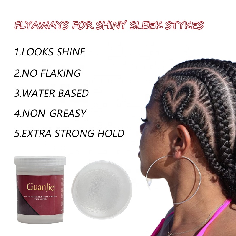 HAIR Loc Gel And Braid Gel Custom Logo 24 Hour Hold for Edg Control and Twist Styling