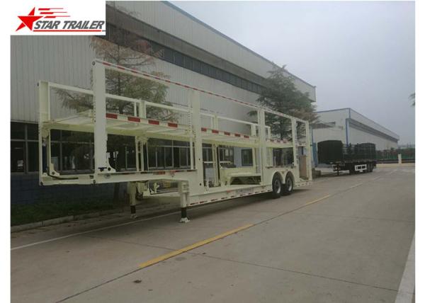 Buy cheap Auto Transportation Car Carrier Trailer 40t Max Payload With 450mm Height I Beam from wholesalers