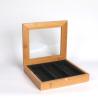 Buy cheap 220mm Natural Bamboo Wooden Packaging Box Custom Wooden Box With Window from wholesalers