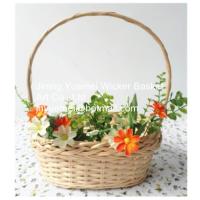 Buy cheap 2016 wicker handle basket wicker flower basket wicker food basket product