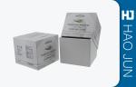 White Square Cosmetic Paper Boxes For Perfume / Coconut Oil , Free Sample