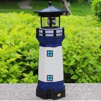 Buy cheap Weather Proof 12 Inch Garden Lighthouse Rotating Light product