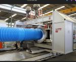 High Speed Double Layer Plastic HDPE Corrugated Tube Production Line Forming